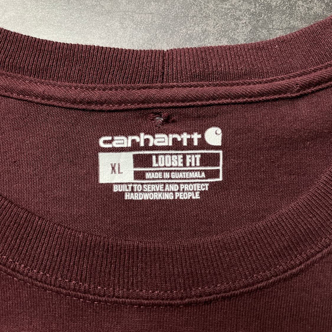 CARHARTT 칼하트 빈티지 버건디 롱 슬리브 스웨트셔츠 A00393 상품이미지9