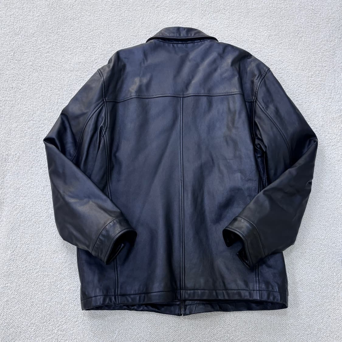 100 베이직하우스 블랙 양가죽 재킷 0311E 상품이미지2