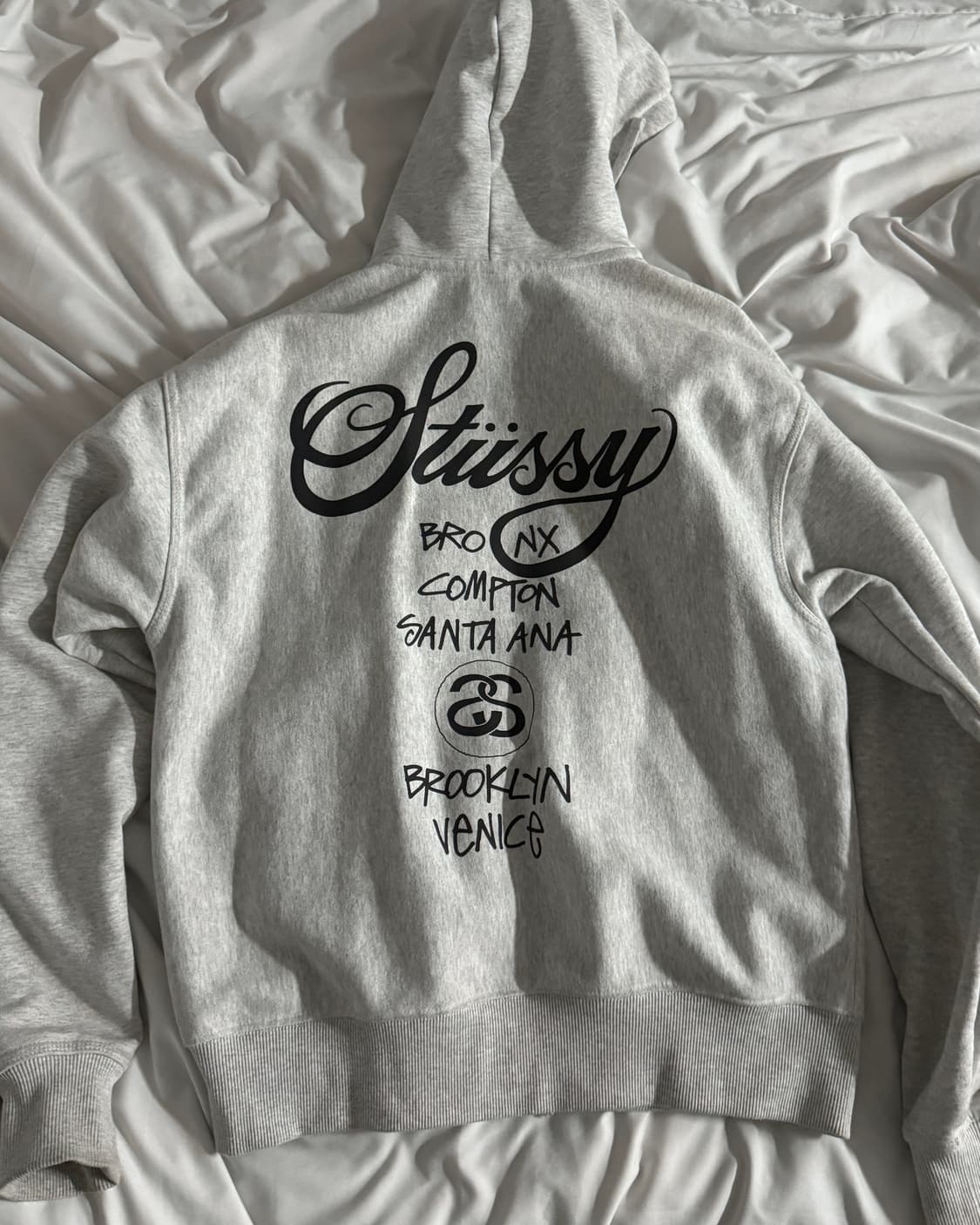 스투시 월드투어 후드집업 애쉬헤더 상품이미지4