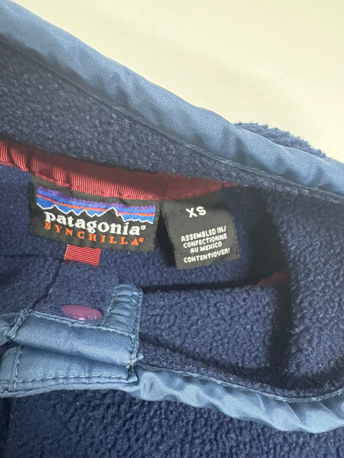 헤비모델)빈티지 파타고니아 신칠라스냅티 네이비 멘즈XS 상품이미지5