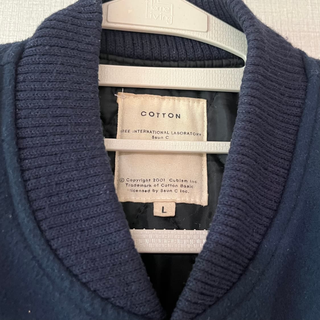 [COTTON] 코튼 멜로우 배색 투포켓 바시티자켓 상품이미지3