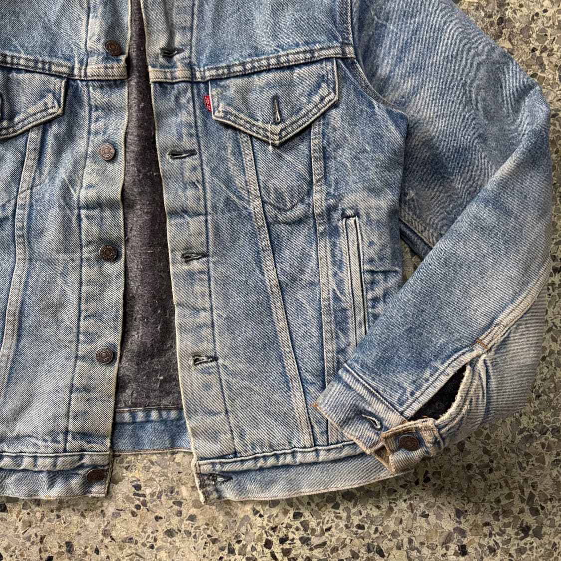[M] 80s 리바이스 블랭킷 라이너 데님 자켓 상품이미지6
