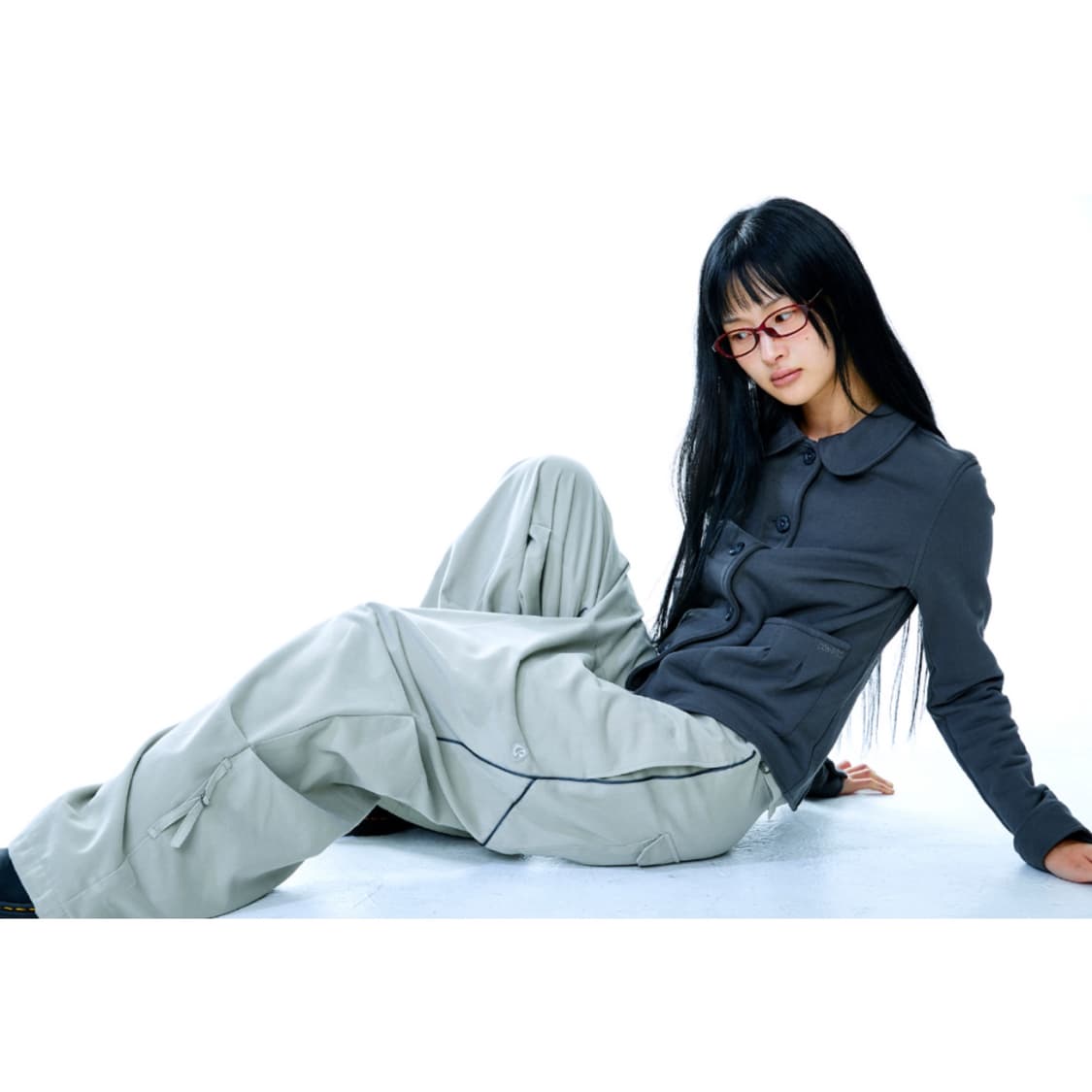 [2] 코이세이오 소프트 스트랩 라인 팬츠 베이지 상품이미지10