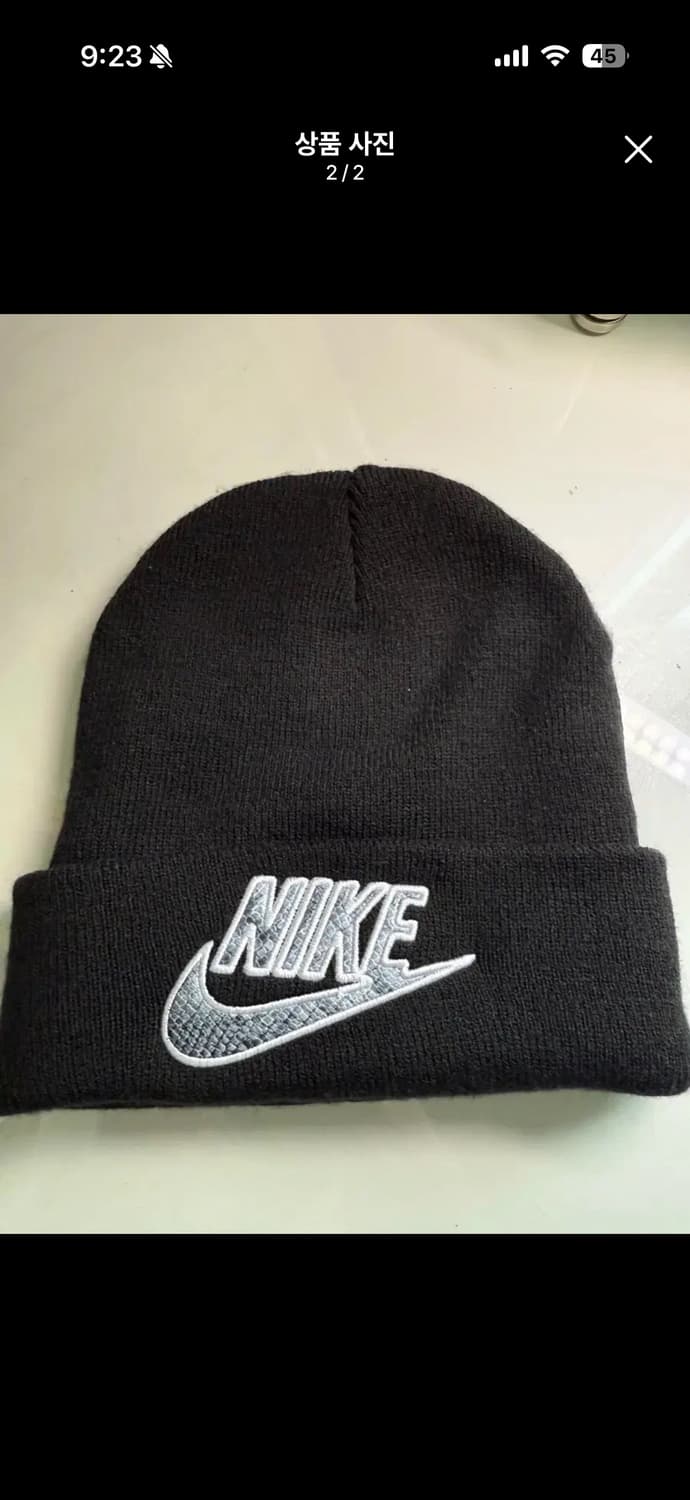 슈프림 나이키 스네이크스킨 비니 블랙 상품이미지2