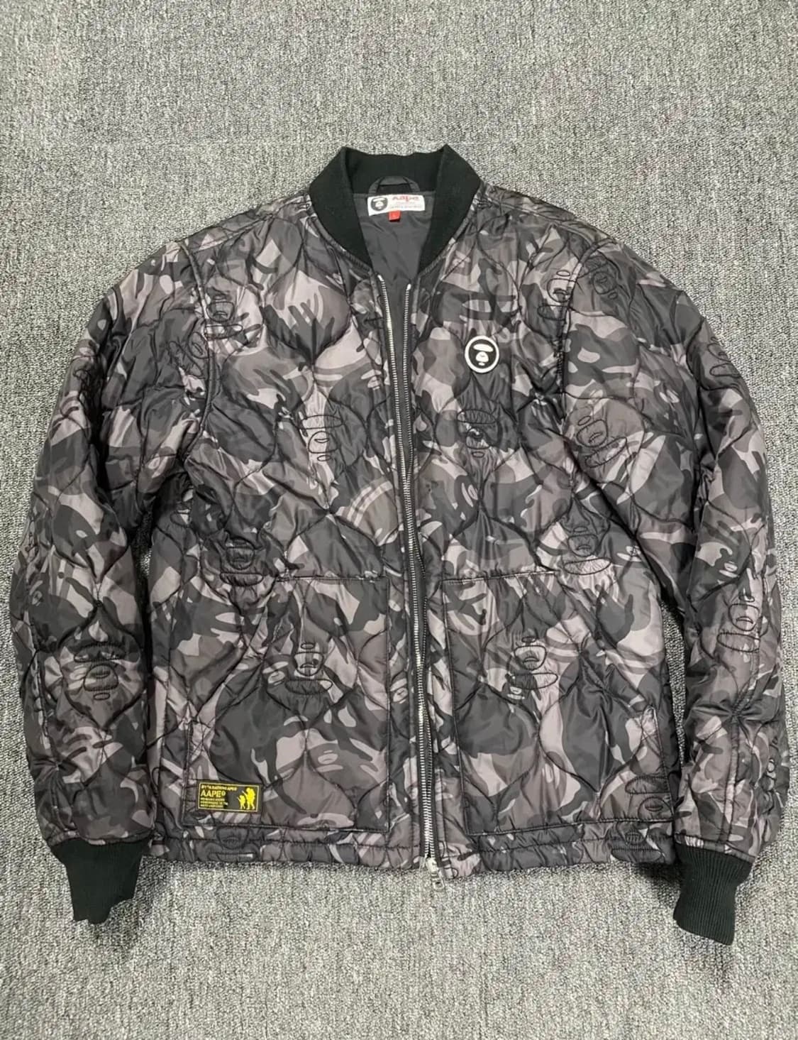 에이프(베이프) 카모 퀼팅 점퍼 상품이미지1