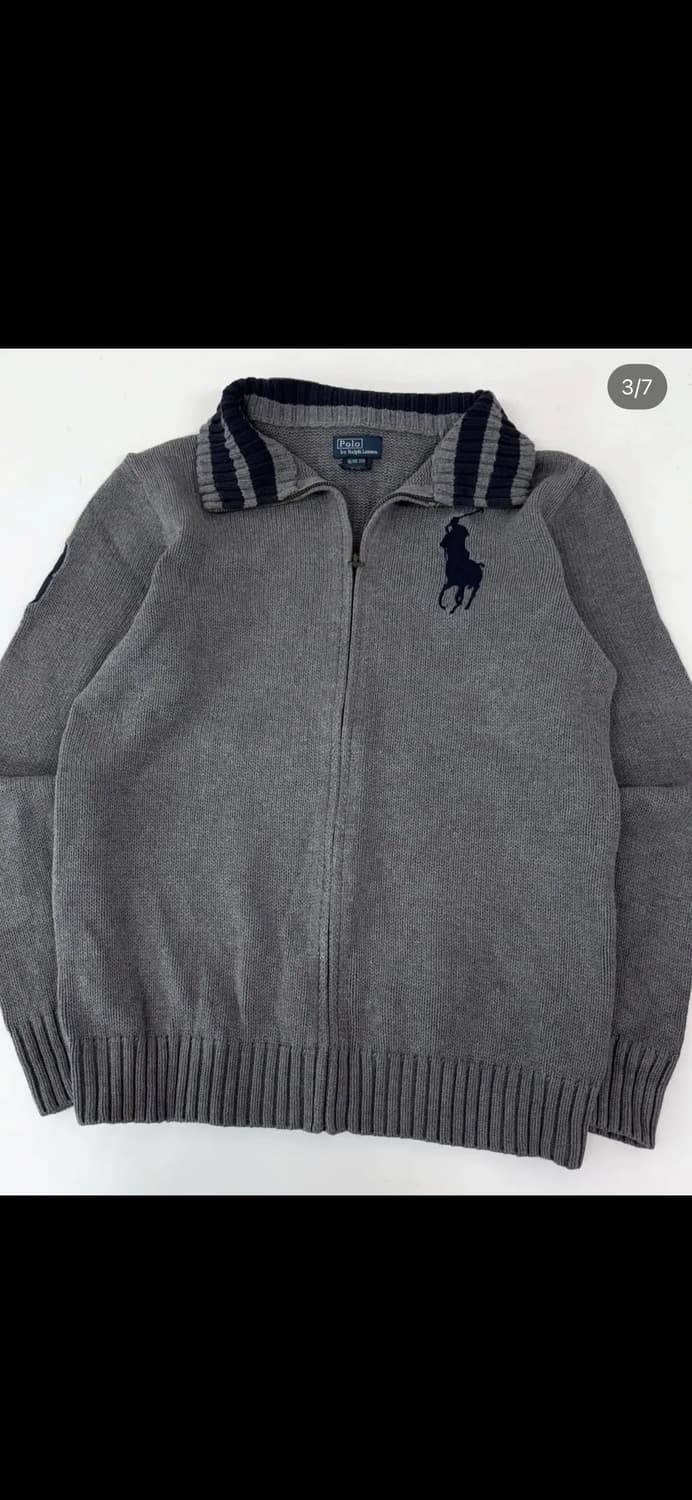 폴로 랄프로렌 빅포니 니트 집업 xl 상품이미지2