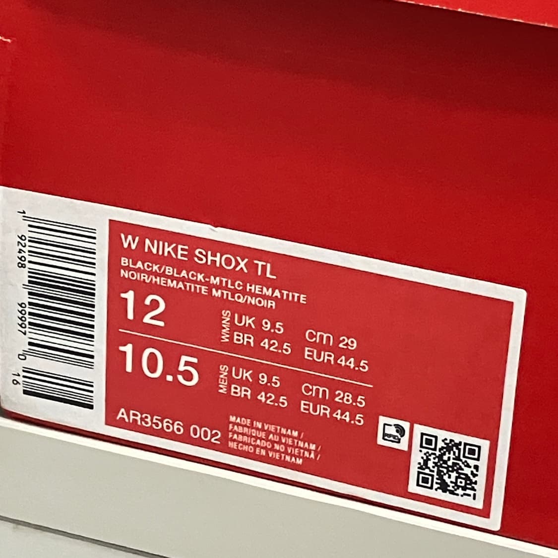 [W285] 나이키 샥스 트리플 블랙 상품이미지5