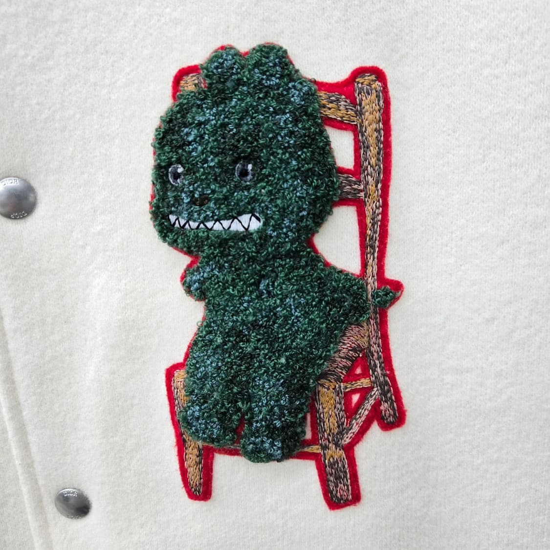 (S) 디올 오타니 워크샵 펠트 백로고 바시티 자켓 상품이미지3