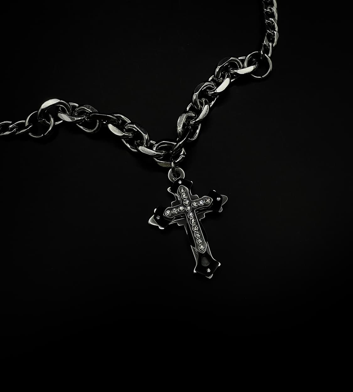 Steel the cross necklace 상품이미지4