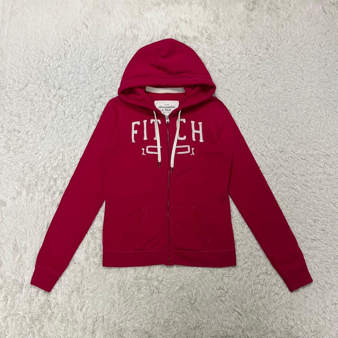Abercrombie pink zip-up hoodie 상품이미지4