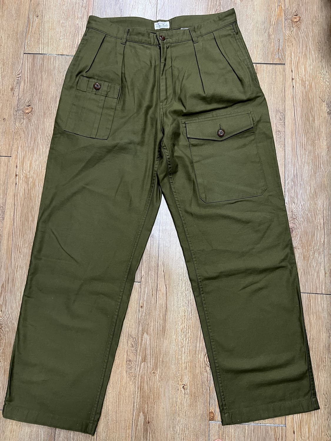 택포10) 반츠 백사틴 브리티시 배틀 드레스 트라우저 카고팬츠 50 상품이미지1