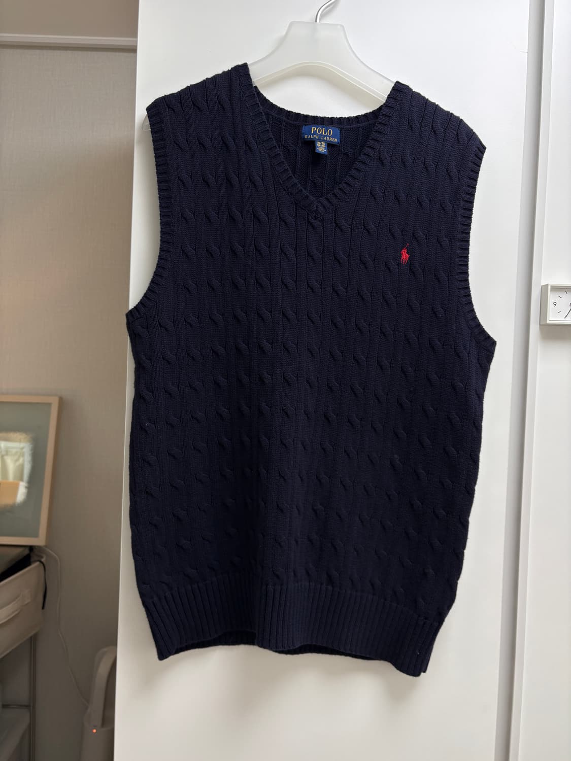 폴로 네이비 니트 조끼 Xl 상품이미지1