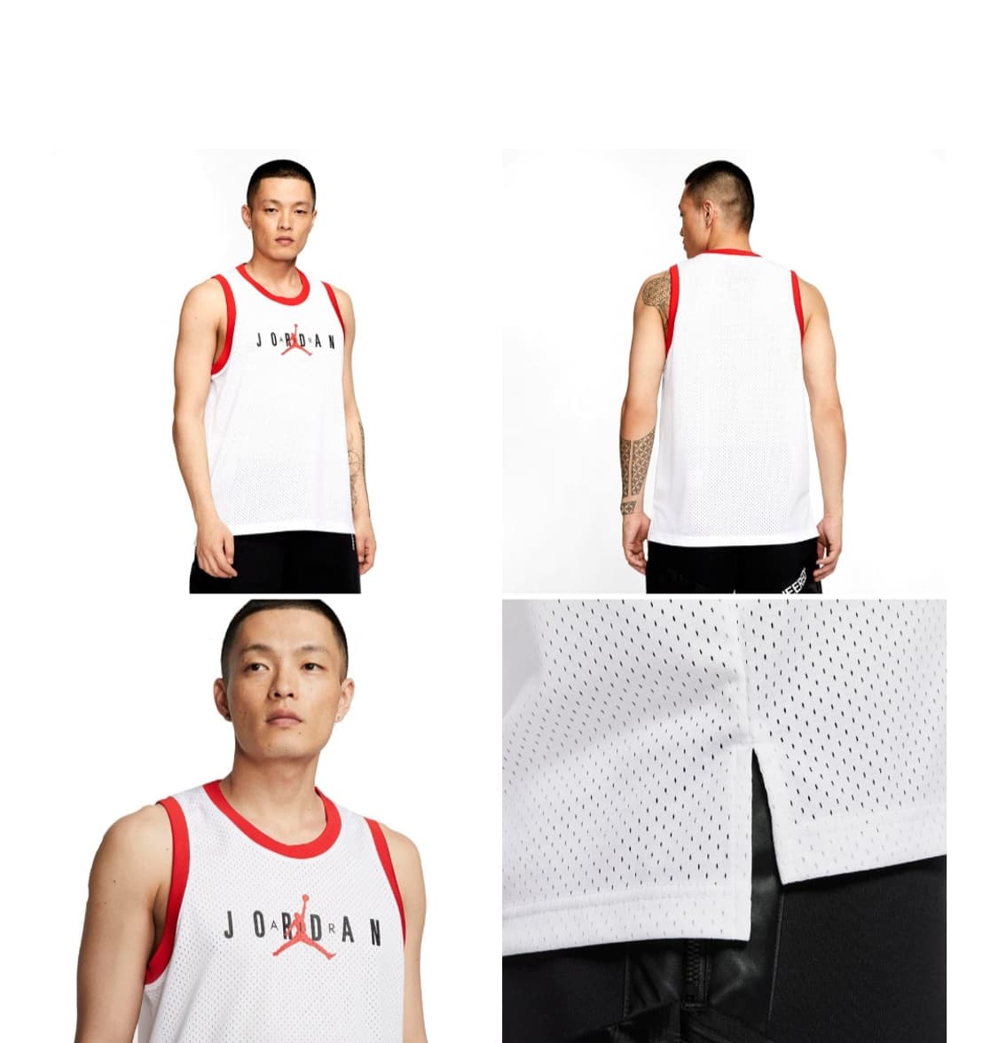 나이키 조던 화이트 메쉬 농구 져지 XL(105) 상품이미지2