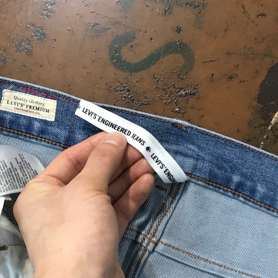 리바이스 502 엔지니어드 진 중청 데님 팬츠 허리 33 사이즈 상품이미지6