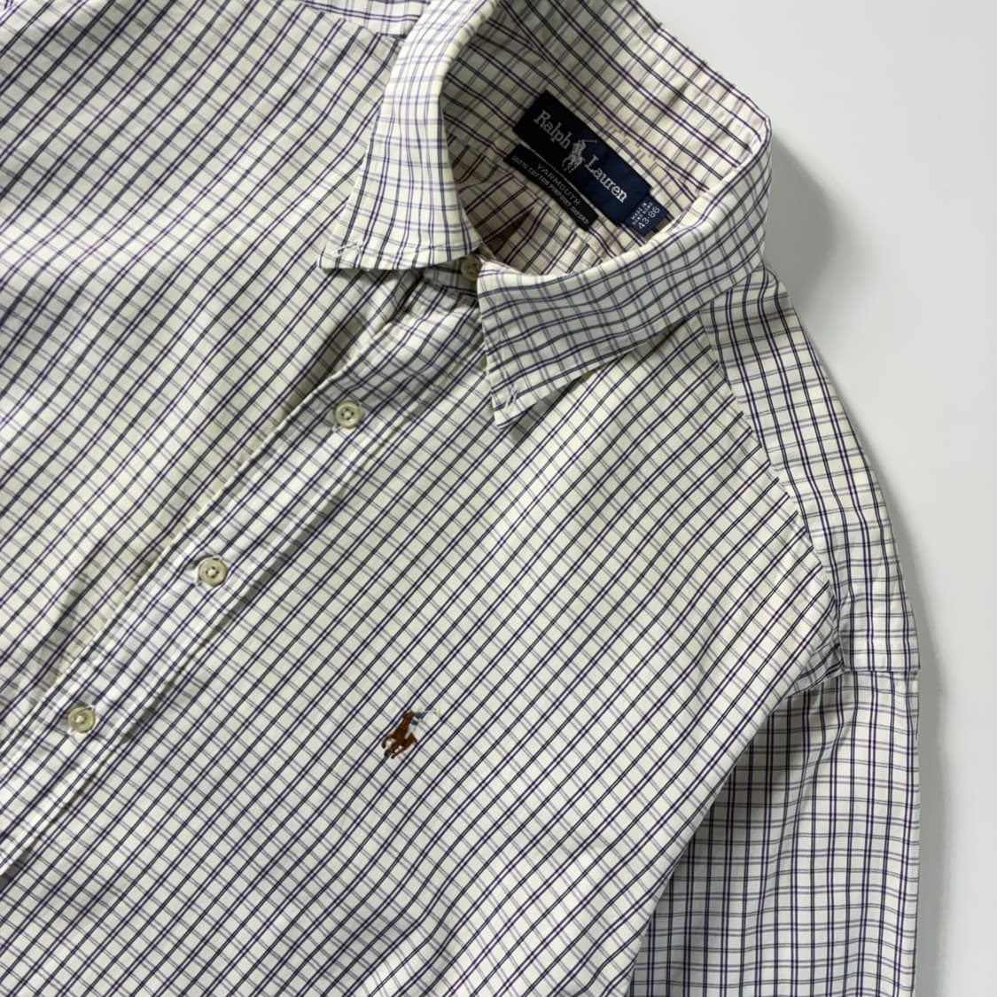 Polo  폴로 랄프로렌 자수 코튼 옥스포드 체크셔츠  상품이미지3