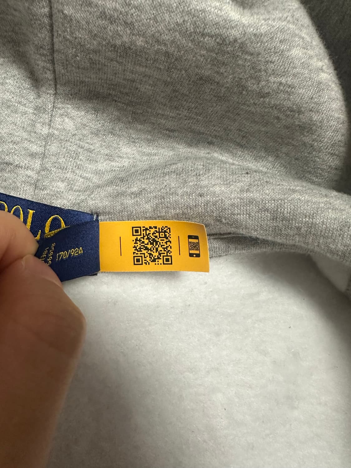 폴로 후드집업 그레이 S 상품이미지4