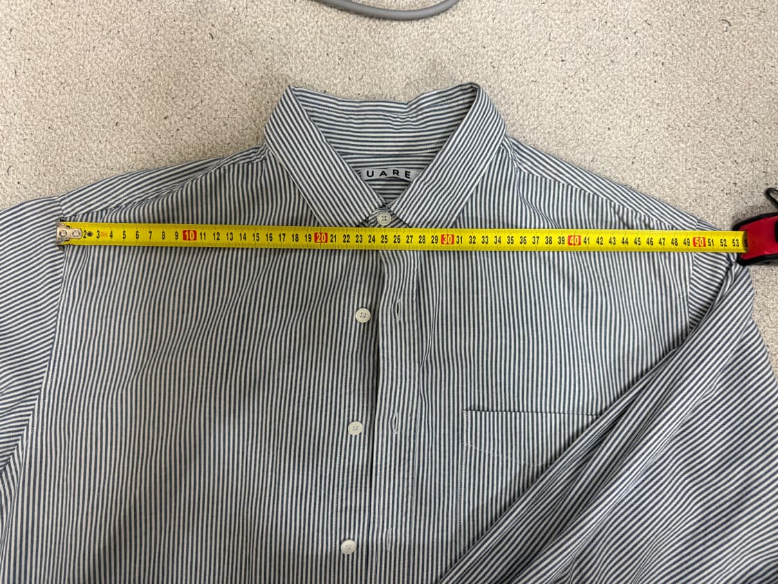 수아레 데일리 스트라이프 셔츠 네이비 XL 상품이미지4