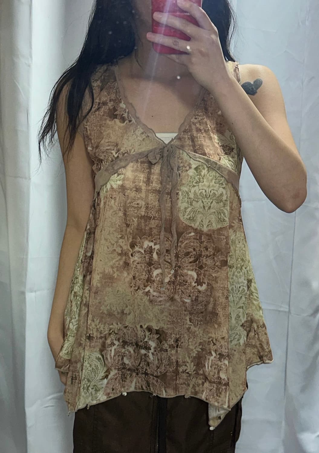 오리엔탈 와투케로사체리 페어리 언발 슬리브리스 고아st 지퍼 스커트 코디 상품이미지3