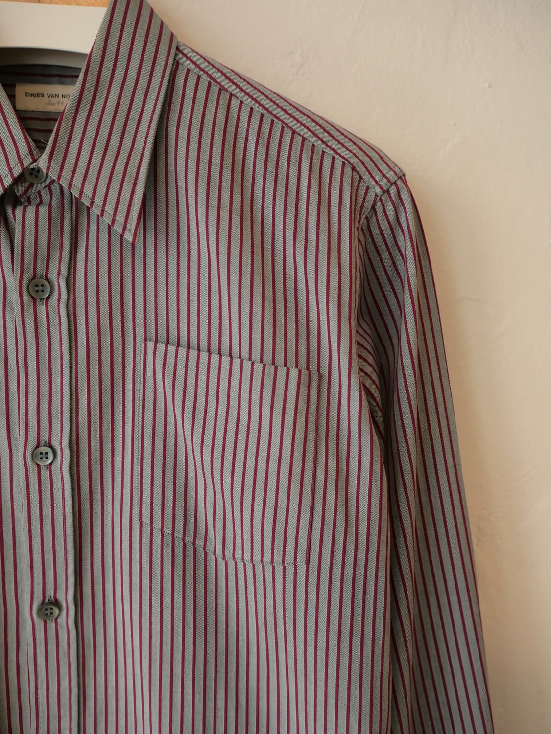 드리스 반 노튼 스트라이프 셔츠 상품이미지2