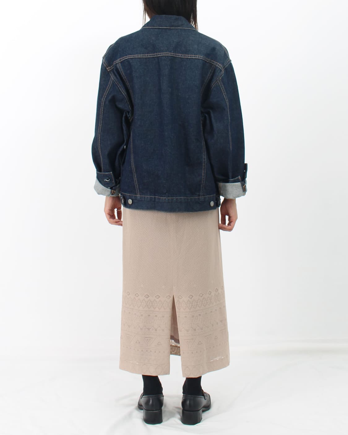 일본 빈티지 오버핏 데님 청 자켓 상품이미지3