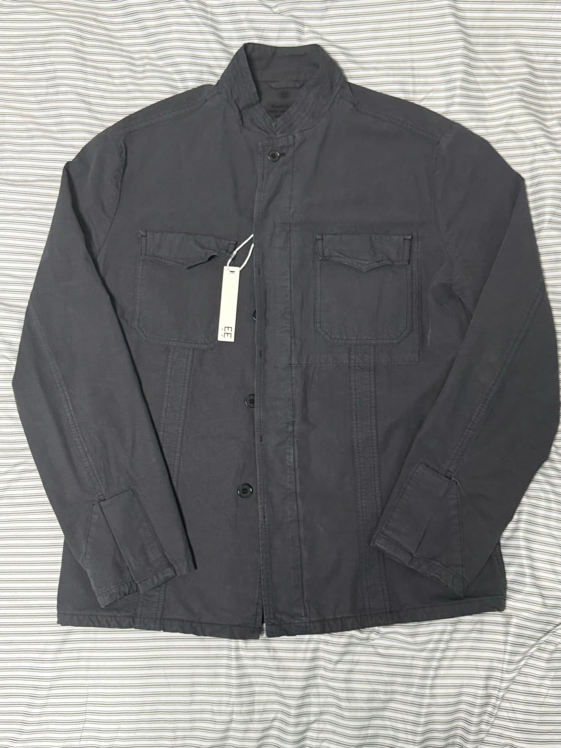 [누마레 EE] 밀리터리 셔츠 자켓 챠콜 L 상품이미지1