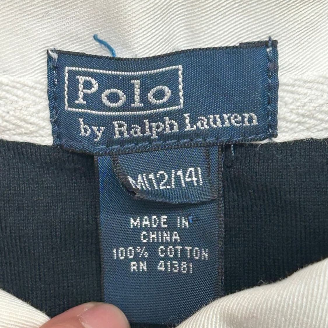 폴로랄프로렌 pk 블랙 럭비 셔츠 M 상품이미지5