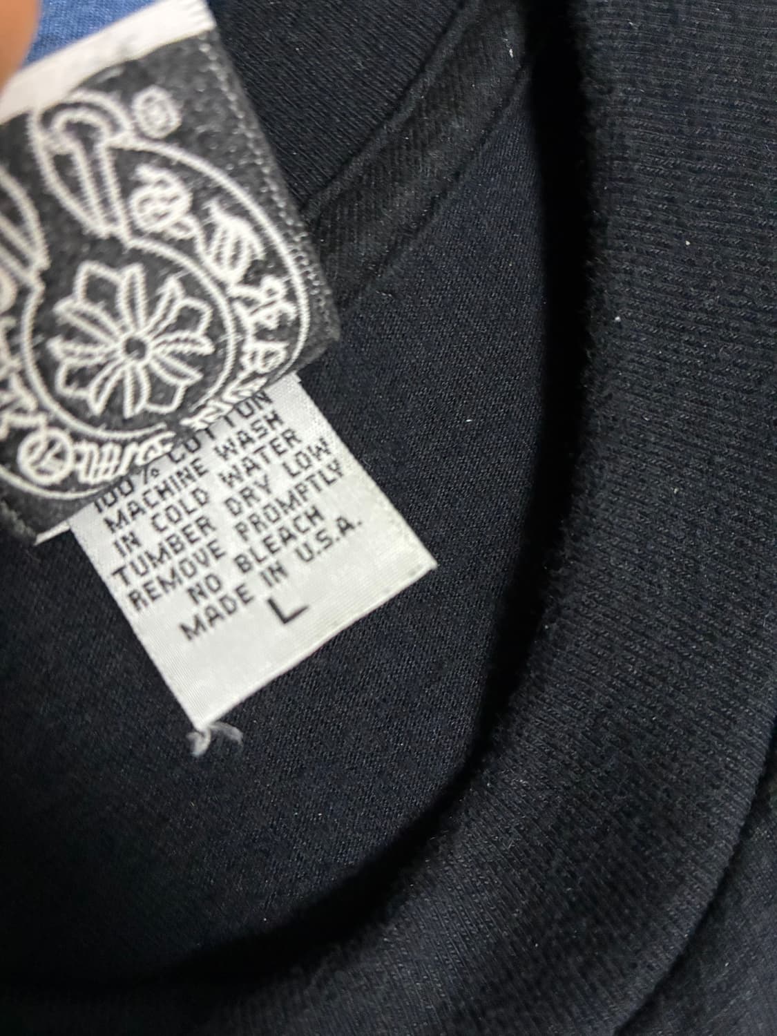 [L] 90s~00s 크롬하츠 세메터리 크로스 티셔츠 상품이미지7