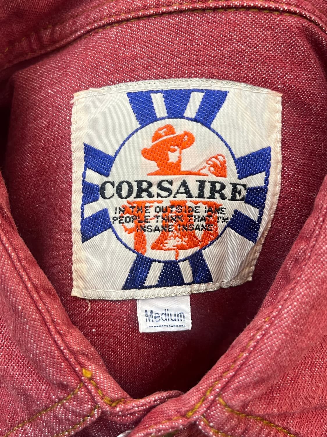 Coresaire 투 포켓 코튼 셔츠 레드 상품이미지7