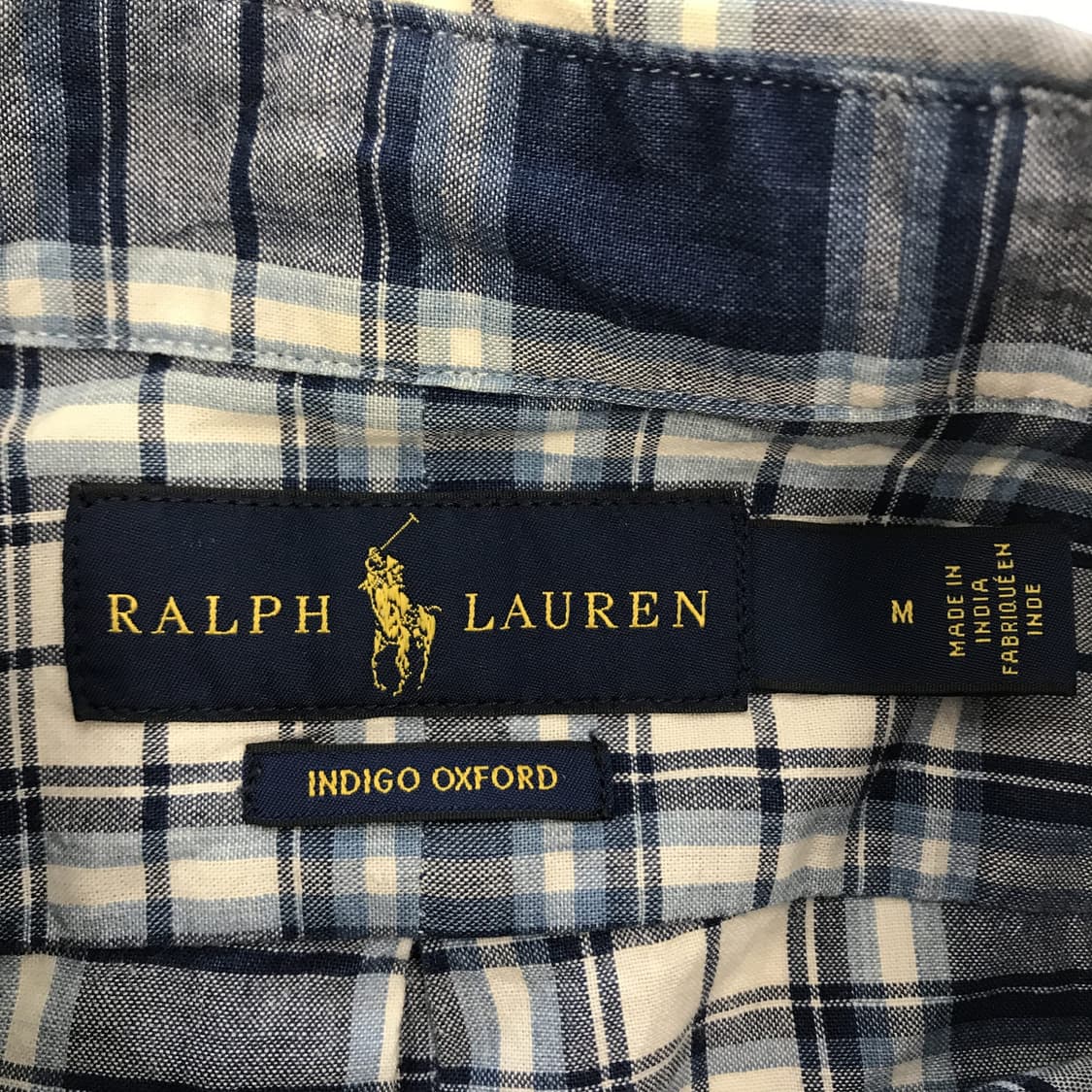폴로 랄프로렌 인디고옥스포드 체크셔츠 [M] 상품이미지5