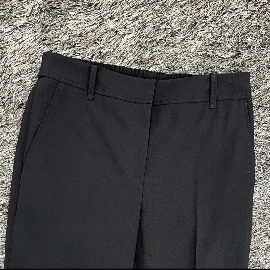 닥스 여성 블랙 솔리드 세미 부츠컷 뒷밴딩팬츠 (66) 상품이미지2