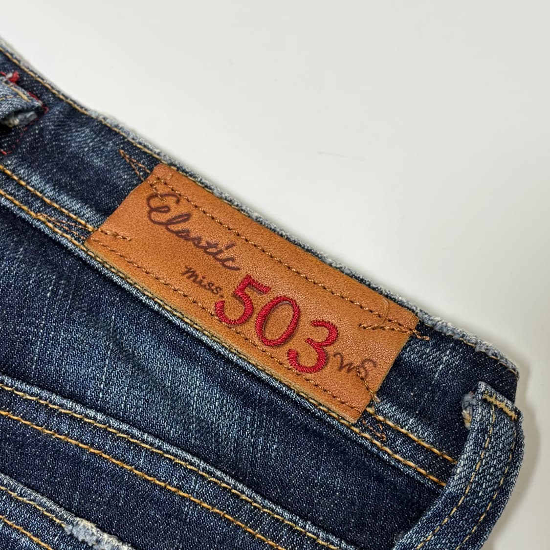 에드윈 미스 503 엘라스틱 부츠컷 데님 상품이미지6