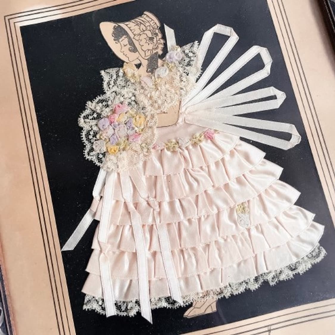 앤틱 크레놀린 레이디 레이스 액자 상품이미지2