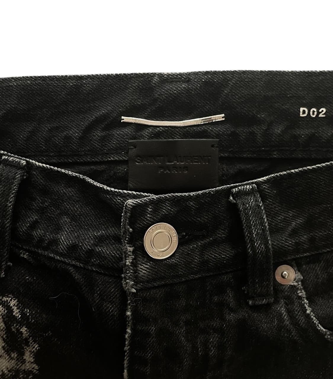 생로랑 블리치드 블랙 디스진 상품이미지3