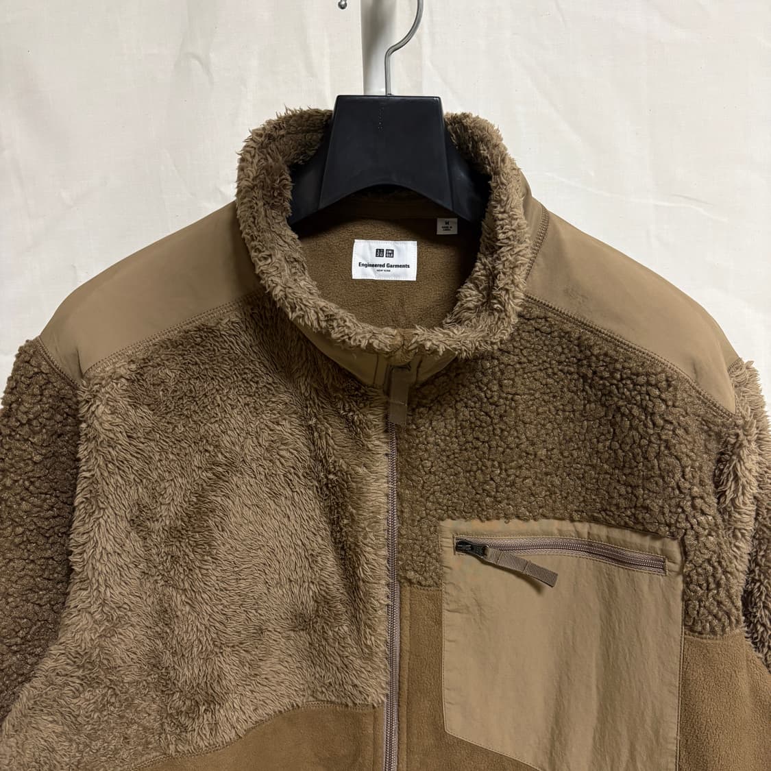 유니클로x엔지니어드 가먼츠 콜라보 플리스 집업 / 브라운, M 상품이미지2