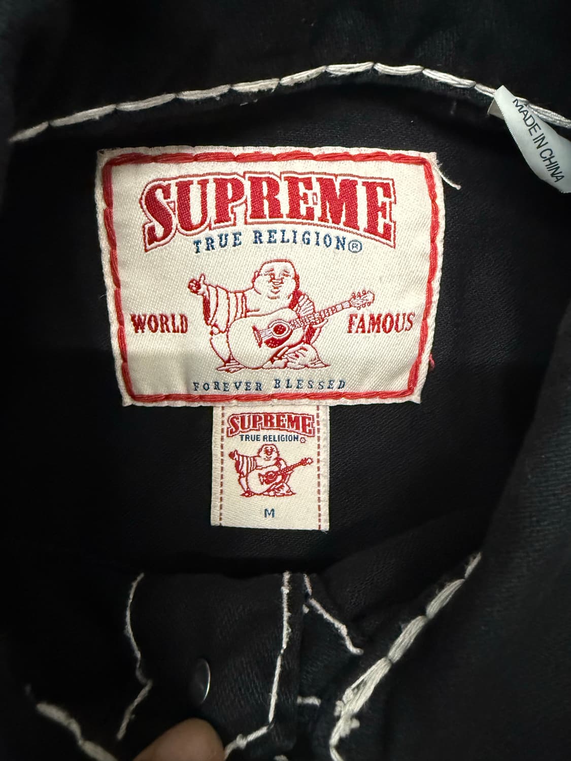 Supreme True Religion Denim Trucker 블랙 상품이미지3