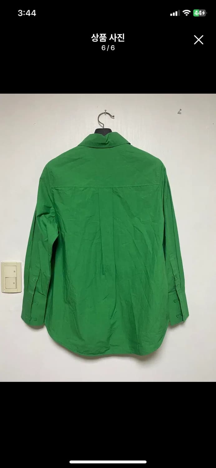 [COS] 여성용 코스 오버사이즈 롱슬리브 셔츠 그린 36사이즈 상품이미지6