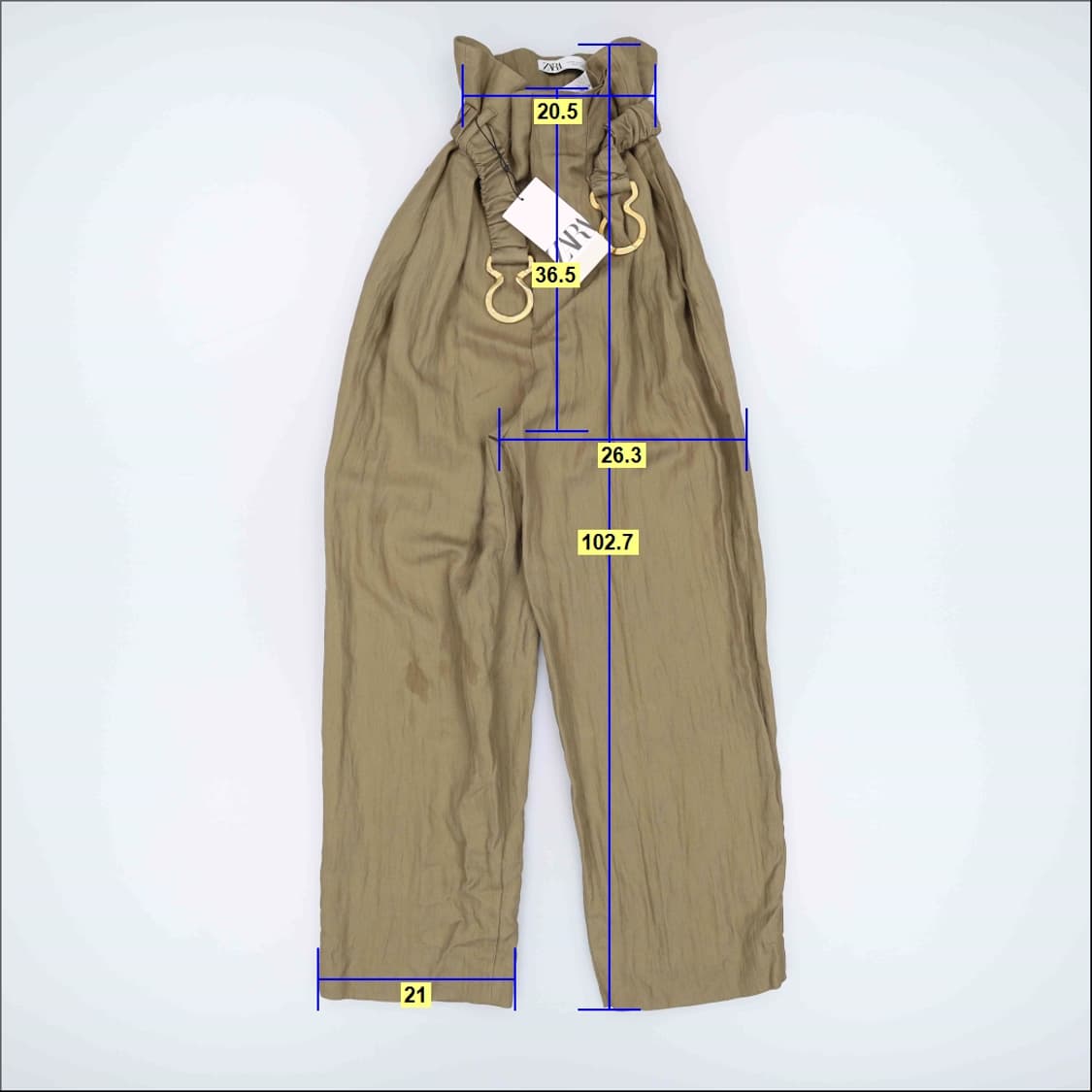 [EUR XS] 새상품 자라 여성 벨트팬츠 0105H2 상품이미지6
