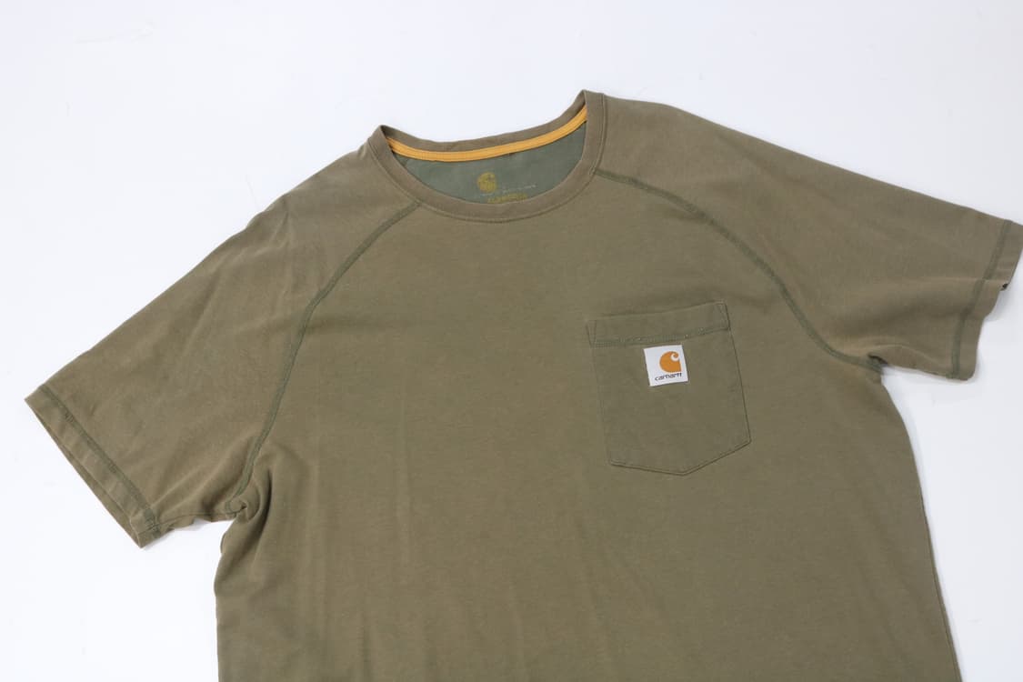 Carhartt 칼하트 빈티지 포켓 라글란 카키 반팔 티셔츠 (L) 상품이미지3