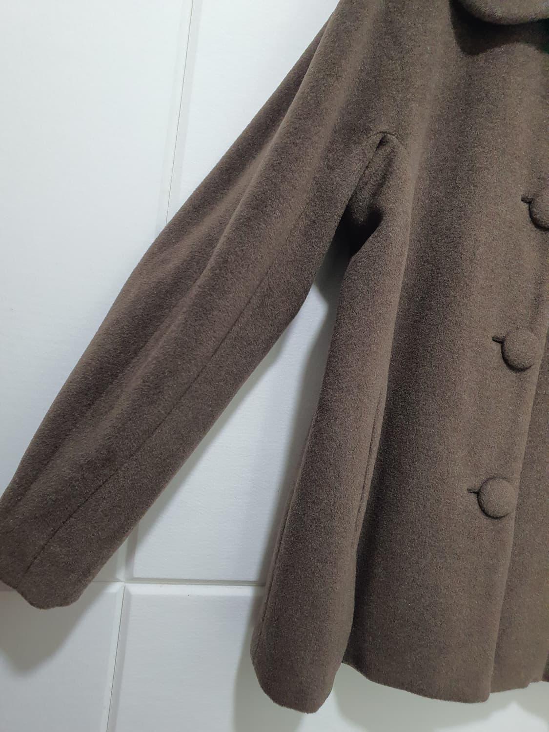 이새 isae 앙고라혼방 라운드넥 코트 사이즈 6 상품이미지3