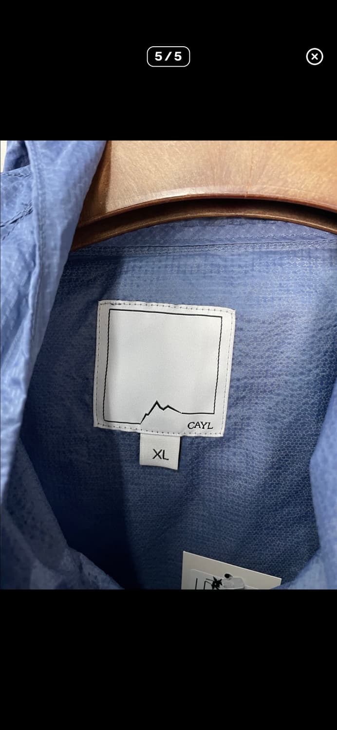 케일 립스탑 나일론 블루 바람막이자켓 A3674 상품이미지5