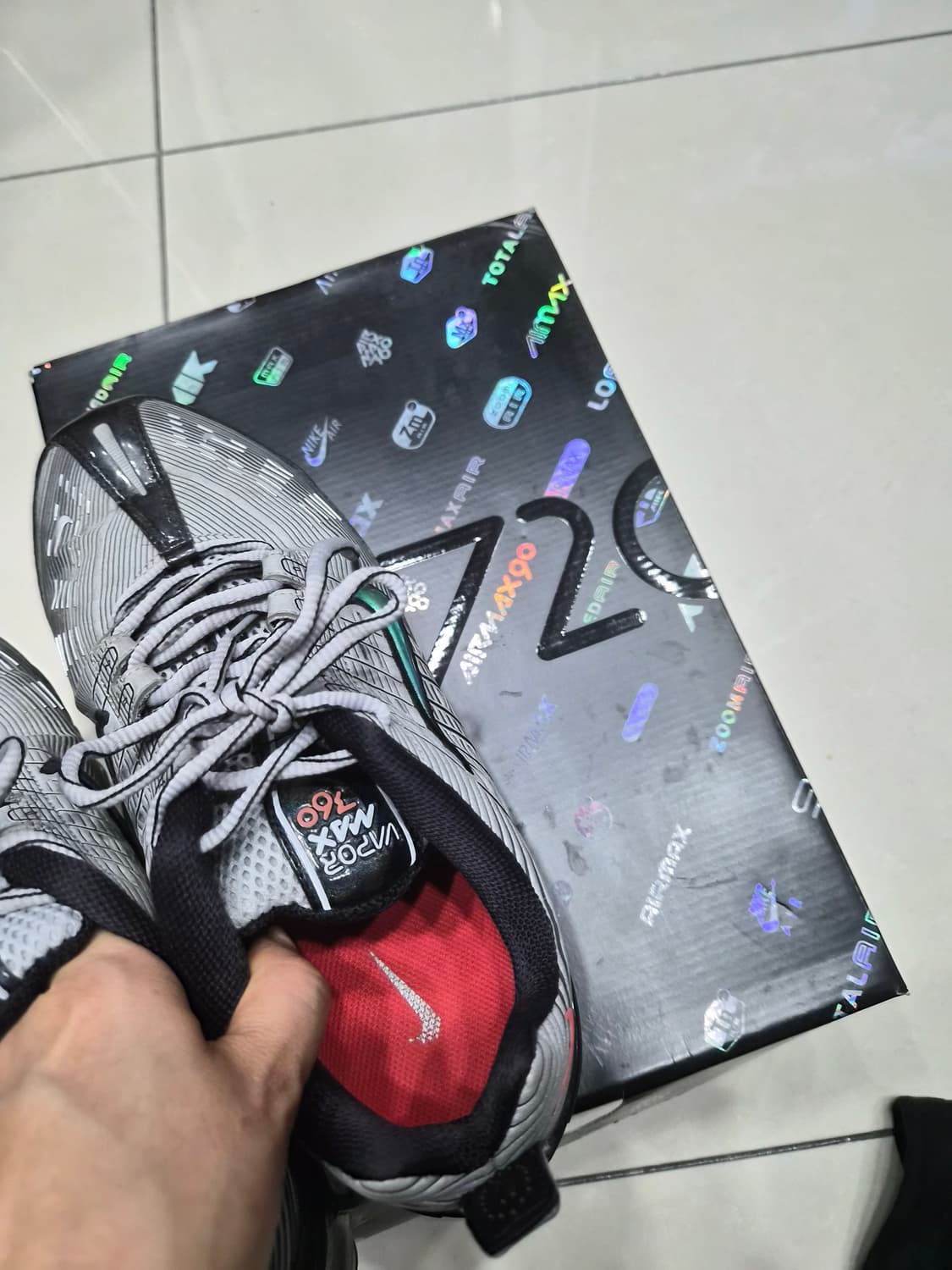 나이키 에어 베이퍼맥스 360 회색 운동화 상품이미지5