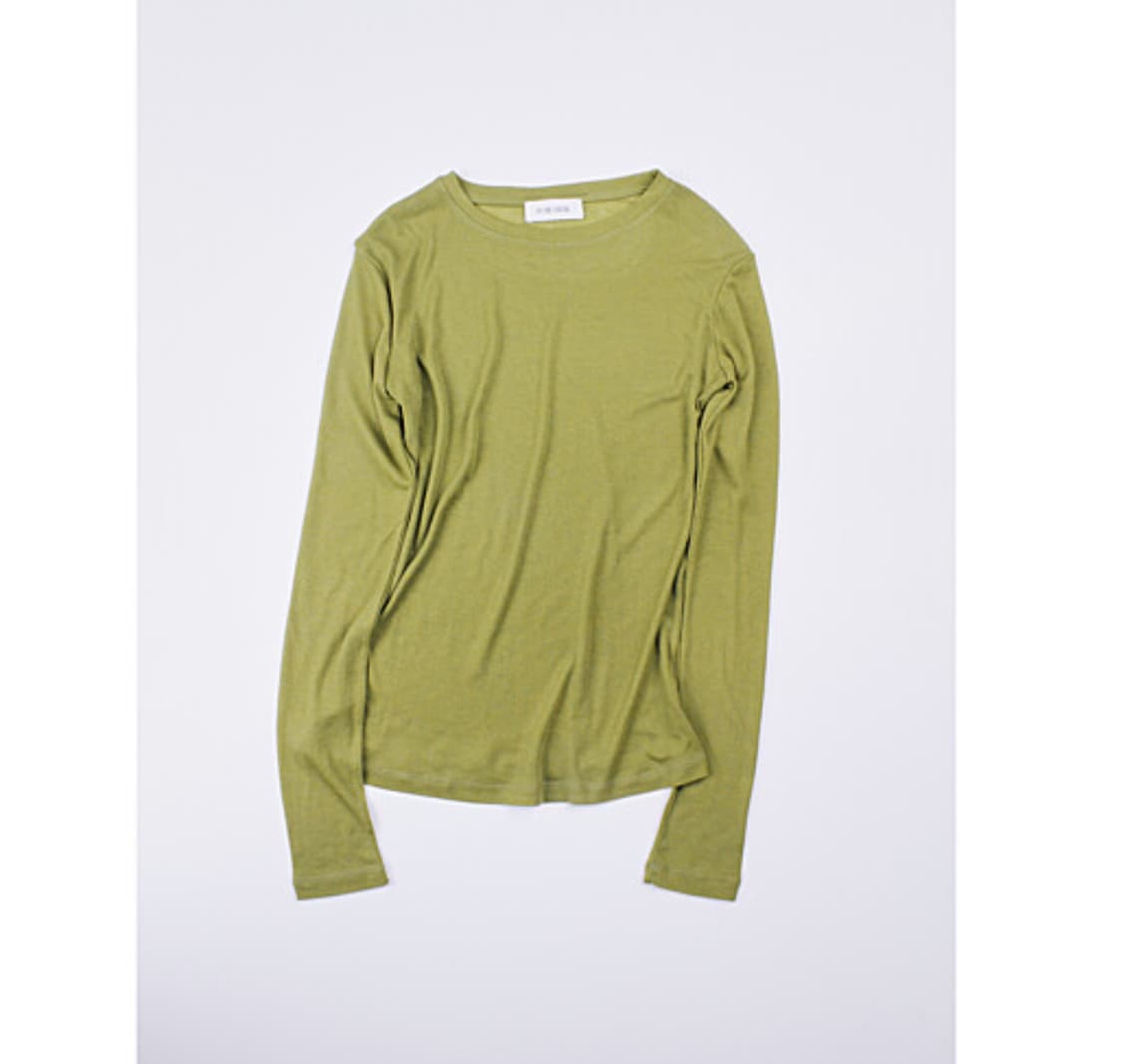 포허 뉴 소프트 롱슬리브 탑 올리브 하고 단독 상품이미지1