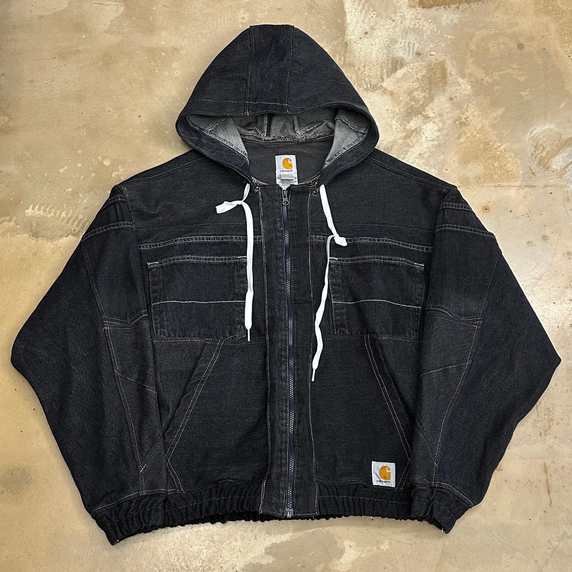 XL 칼하트 리메이크 데님 후드 자켓 상품이미지2