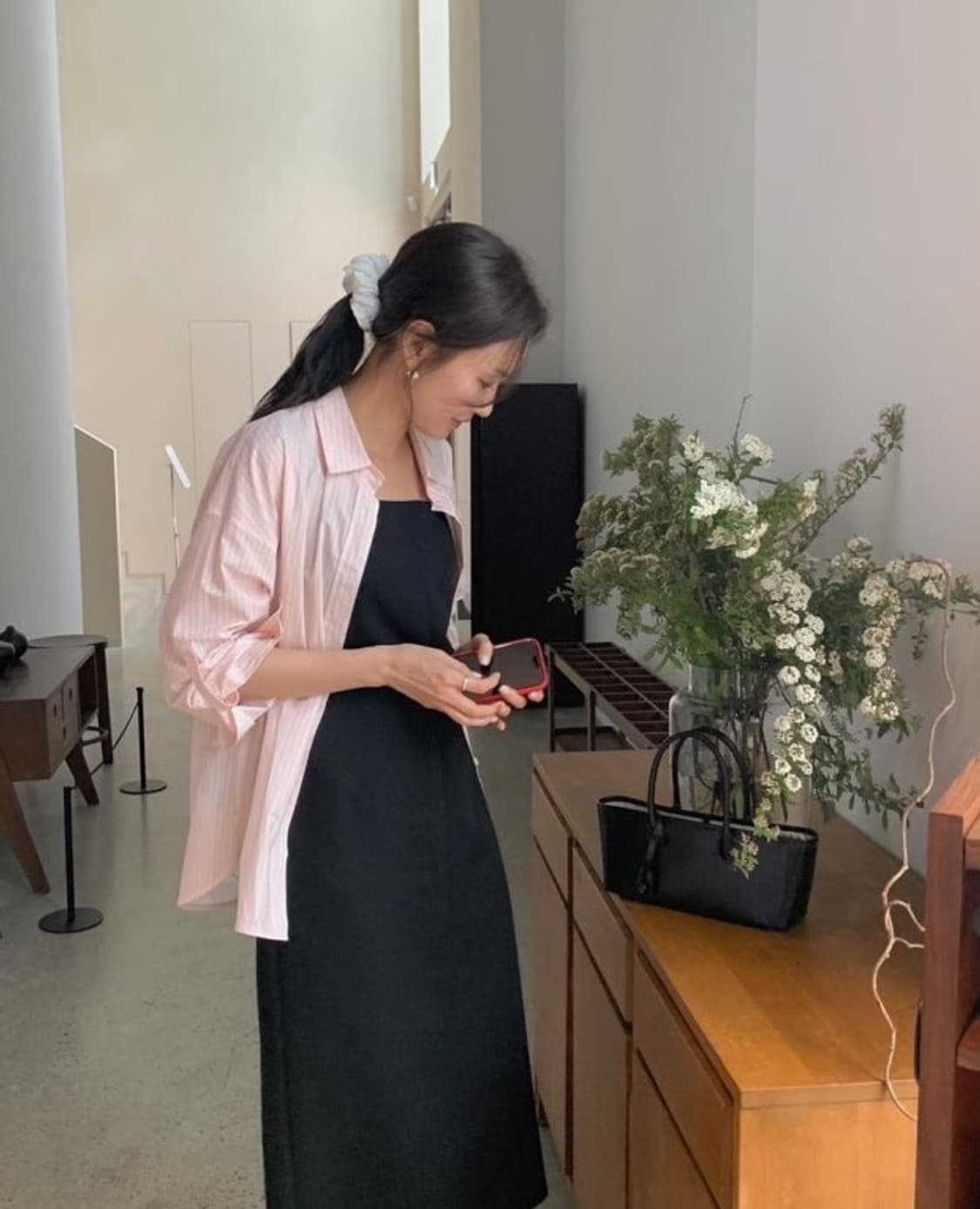 sie 시에 로안 코튼 롤업 셔츠 상품이미지1