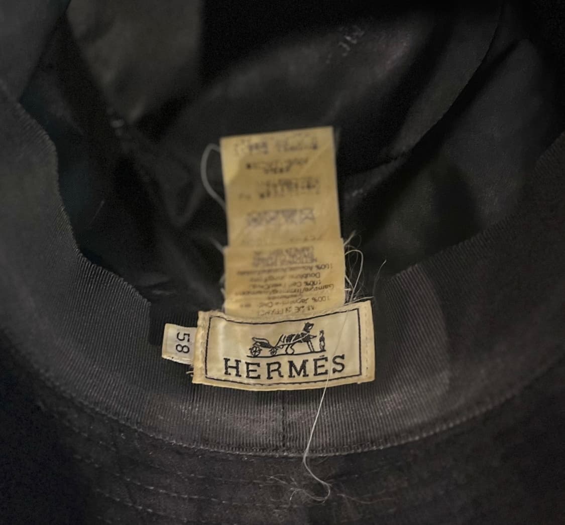 Hermès Rabbit Felt Calf Leather Trim Hat 상품이미지8