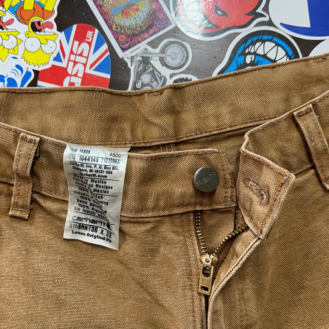 칼하트 카펜터 팬츠 B11-BRN 36 상품이미지6