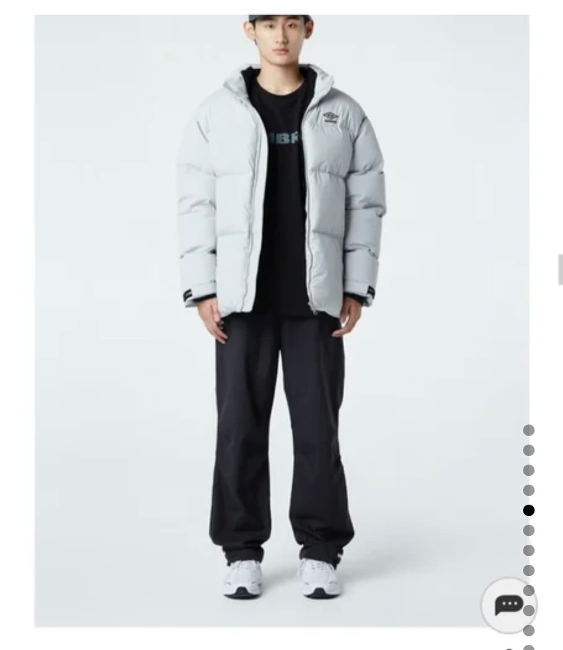 <새것> [105, XL] 엄브로 플라이트 숏패딩 그레이 상품이미지1