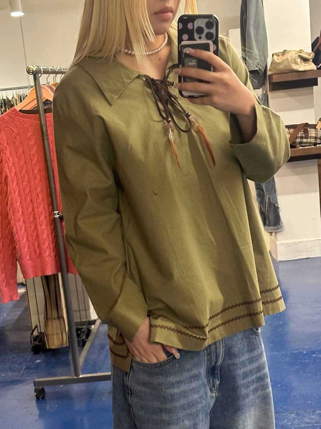 Etage 인디언 카라 슬리브 상품이미지1