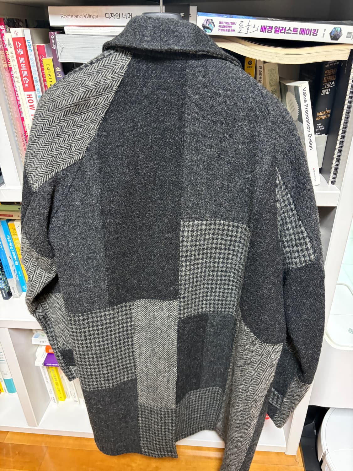 (L)빔즈 플러스 해리스 트위드 코트 그레이  상품이미지6