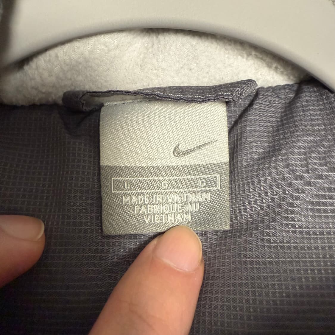 나이키 00s 패딩조끼 그레이 L 상품이미지3